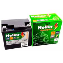 Bateria Heliar Ytx6 Htz6 Titan 150 Mix Xre 300 Gasolina Bros 125 150 Factor