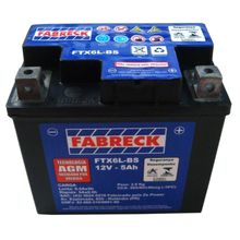 Bateria Fabreck YTX6 Fan 150 Titan 150 Mix Xre300 Bros 125 Bros 150