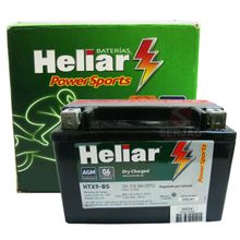 Bateria Heliar Ytx9-Bs Htz9 Bs Cb500 Shadow 600 Cbr 900 Ninja 250 300 Xt600